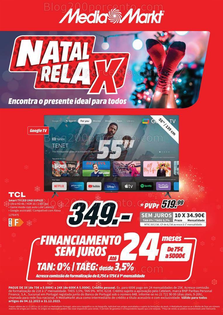 Antevisão Folheto MEDIA MARKT Natal Promoções de 12 a 18 dezembro