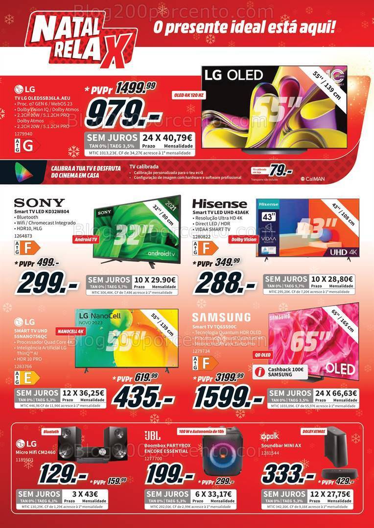 Antevisão Folheto MEDIA MARKT Natal Promoções de 12 a 18 dezembro