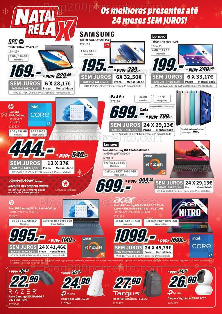 Antevisão Folheto MEDIA MARKT Natal Promoções de 12 a 18 dezembro