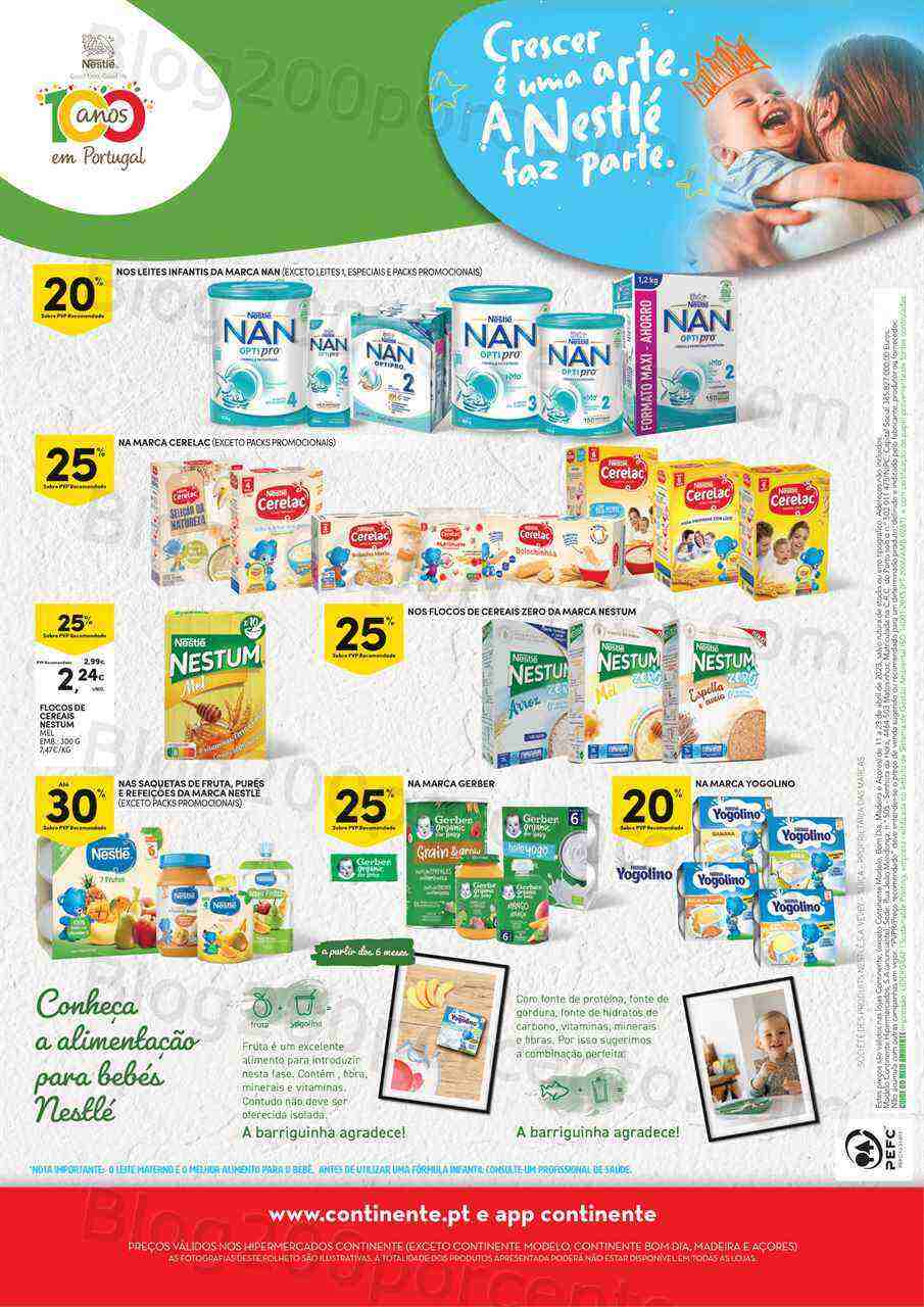 Antevisão Folheto CONTINENTE Nestlé Promoções de 11 a 23 abril