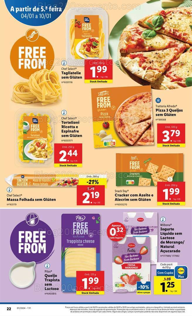 Antevisão Folheto LIDL Extra Alimentação Saudável Promoções de 4 a 10 janeiro