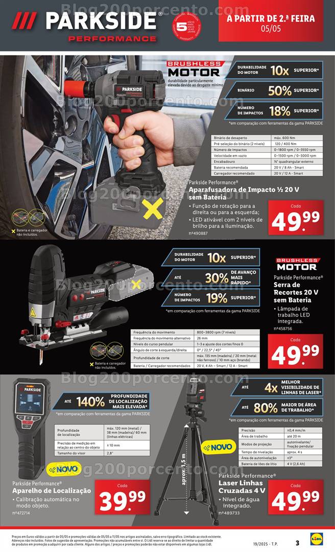 Antevisão Folheto LIDL Oportunidades Promoções de 5 a 11 maio oportunidades