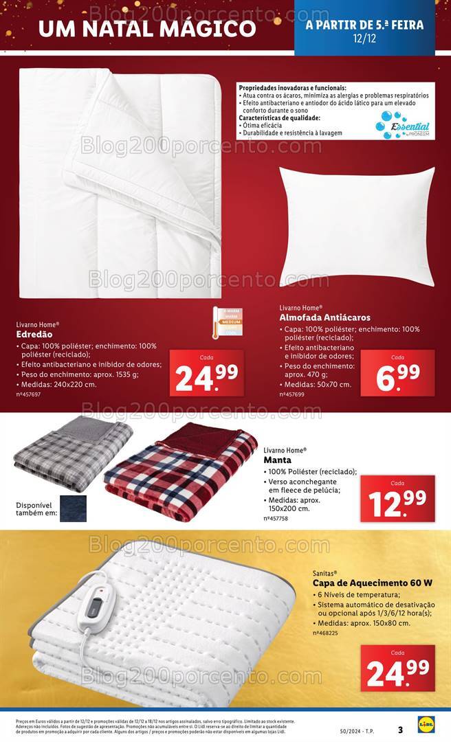 Antevisão Folheto LIDL Bazar Promoções a partir de 12 dezembro