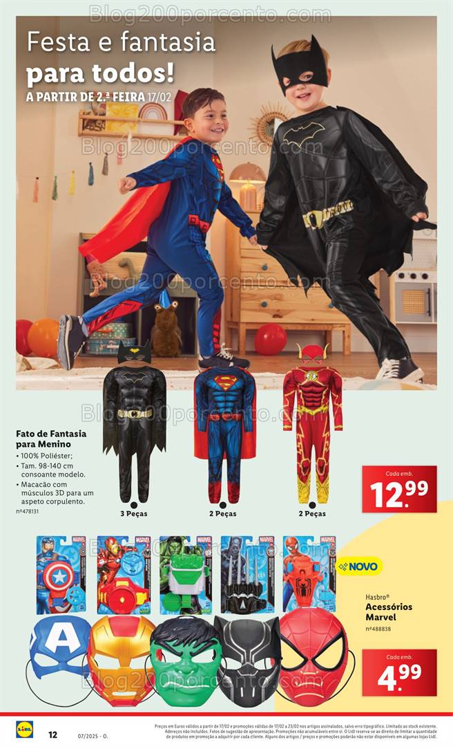 Antevisão Folheto LIDL Carnaval Promoções a partir de 17 fevereiro