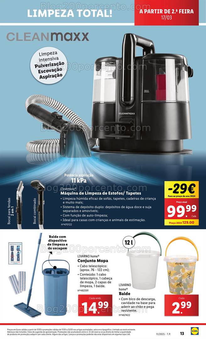 Antevisão Folheto LIDL Bazar Promoções de 17 a 23 março