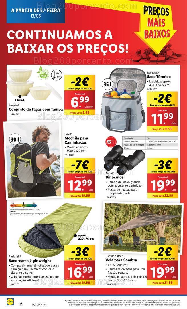 Antevisão Folheto LIDL Bazar Promoções de 13 a 19 junho