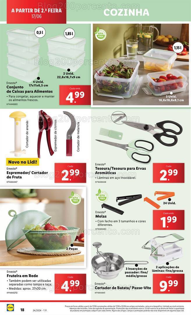 Antevisão Folheto LIDL Bazar Promoções de 13 a 19 junho
