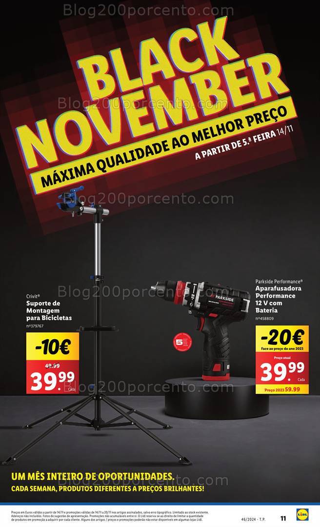 Antevisão Folheto LIDL Bazar Promoções de 14 a 20 novembro