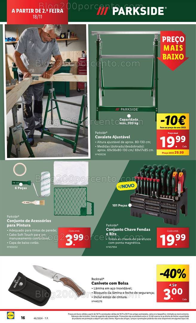 Antevisão Folheto LIDL Bazar Promoções de 14 a 20 novembro