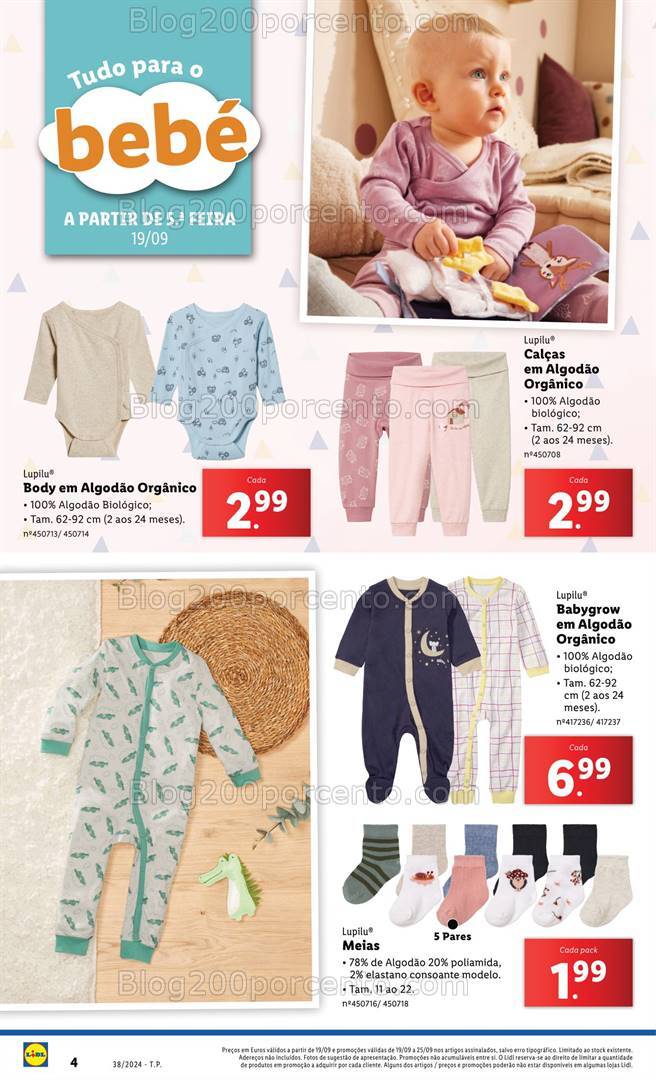 Antevisão Folheto LIDL Bazar Bebé e Mamã Promoções de 19 a 25 setembro