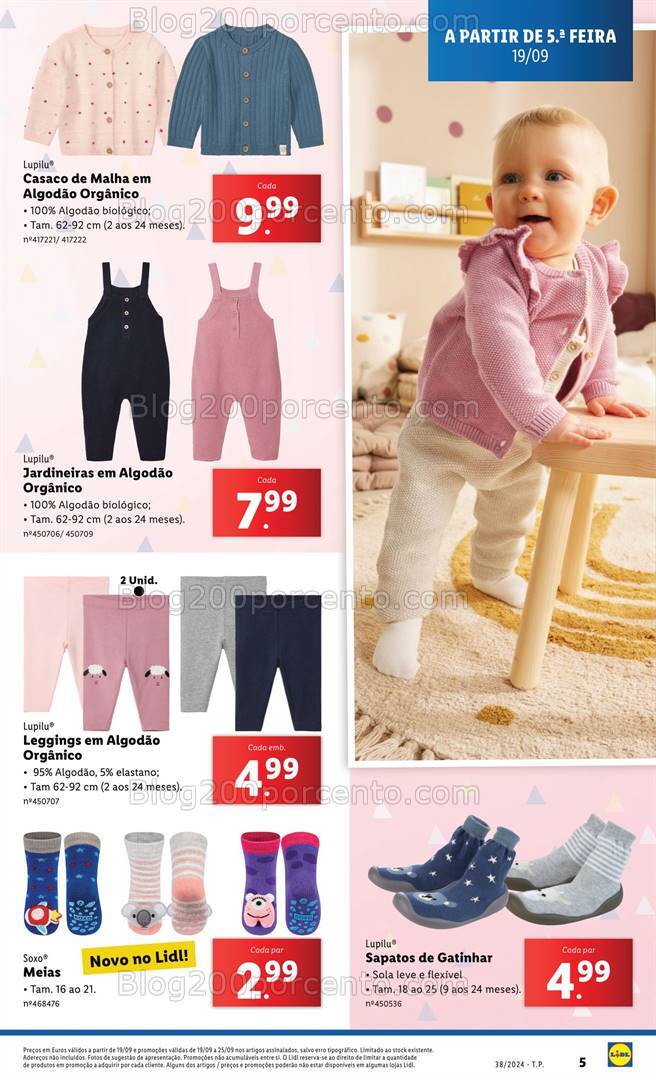 Antevisão Folheto LIDL Bazar Bebé e Mamã Promoções de 19 a 25 setembro