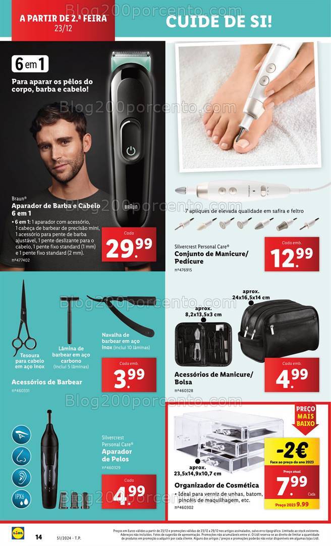 Antevisão Folheto LIDL Cuide de Si Promoções de 23 a 29 dezembro
