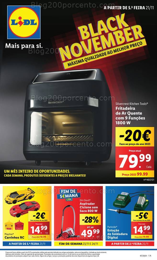 Antevisão Folheto LIDL Bazar Cozinha Promoções a partir de 21 novembro