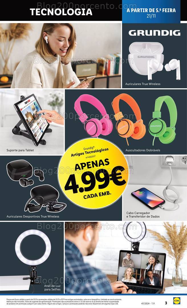 Antevisão Folheto LIDL Bazar Promoções a partir de 21 novembro