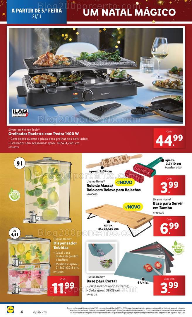Antevisão Folheto LIDL Bazar Cozinha Promoções a partir de 21 novembro