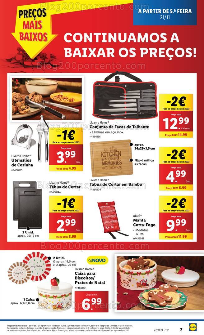 Antevisão Folheto LIDL Bazar Cozinha Promoções a partir de 21 novembro
