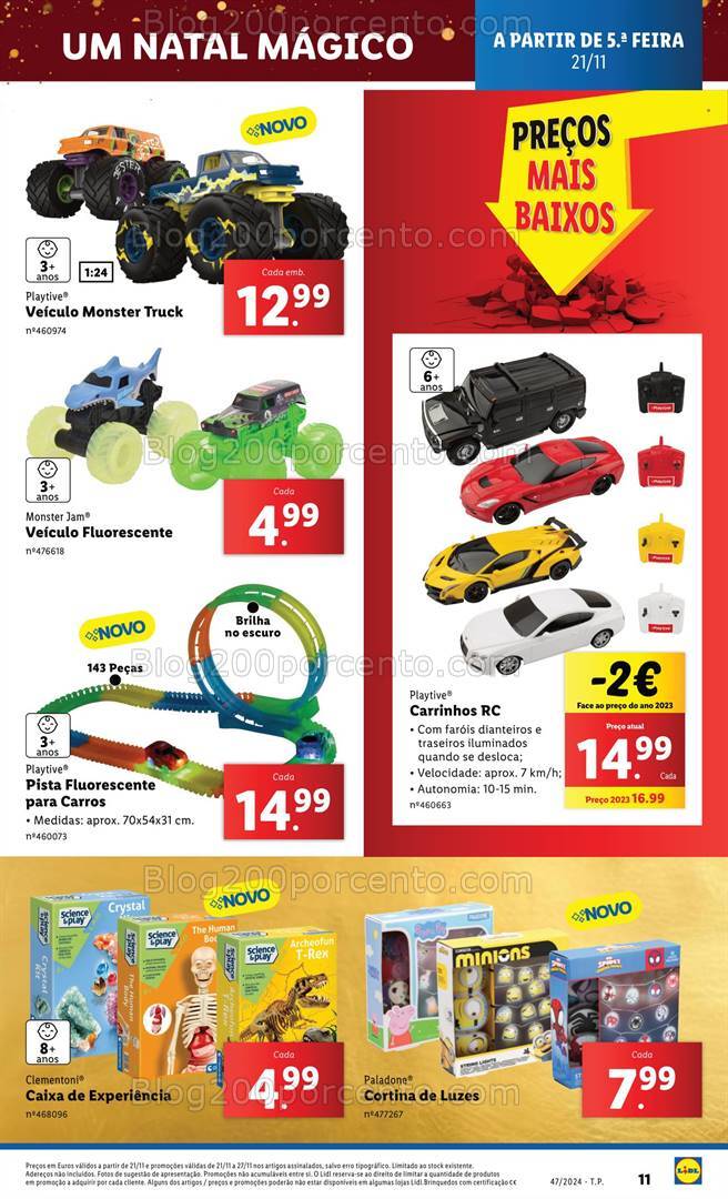 Antevisão Folheto LIDL Baixa de Preços Promoções de 21 a 27 novembro