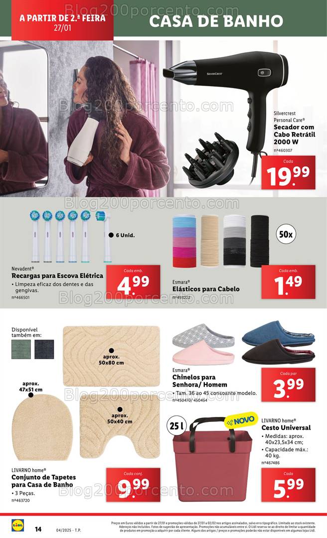 Antevisão Folheto LIDL Especial Casa de Banho Promoções a partir de 27 janeiro