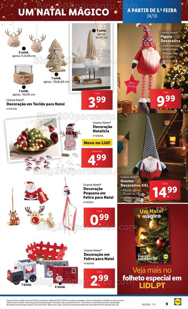 Antevisão Folheto LIDL Bazar Promoções de 24 a 30 outubro