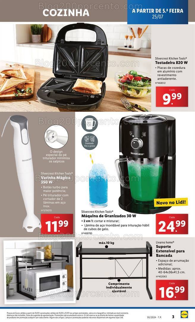 Antevisão Folheto LIDL Bazar Promoções de 25 a 31 julho