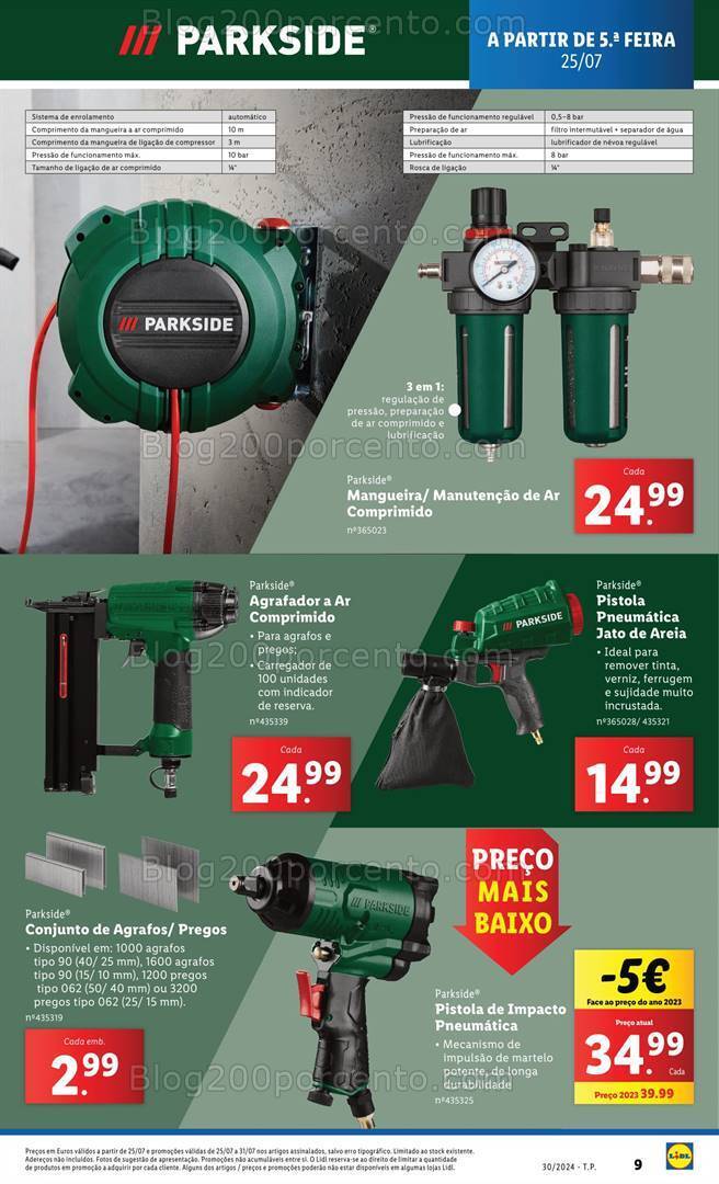 Antevisão Folheto LIDL Bazar Promoções de 25 a 31 julho