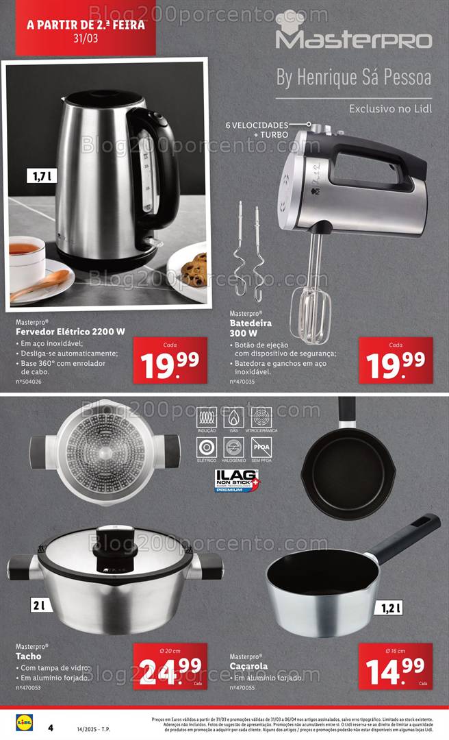 Antevisão Folheto LIDL Especial Cozinha Promoções 31 março a 6 abril