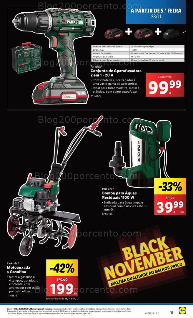 Antevisão Folheto LIDL Bazar Promoções de 28 novembro a 4 dezembro