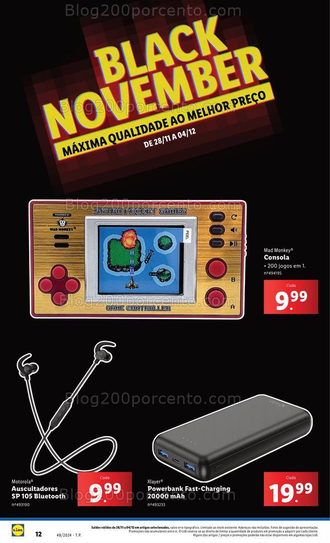 Antevisão Folheto LIDL Bazar Promoções de 28 novembro a 4 dezembro