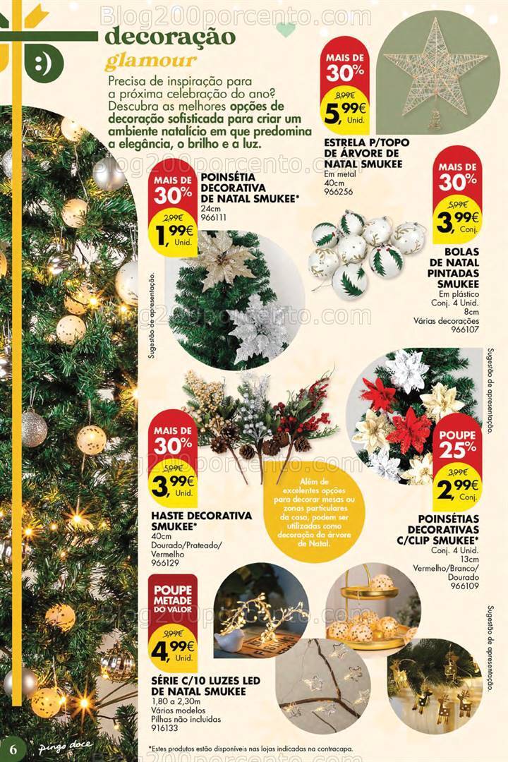Antevisão Folheto PINGO DOCE Ofertas de Natal Promoções até 31 dezembro
