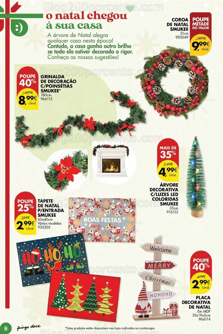 Antevisão Folheto PINGO DOCE Ofertas de Natal Promoções até 31 dezembro
