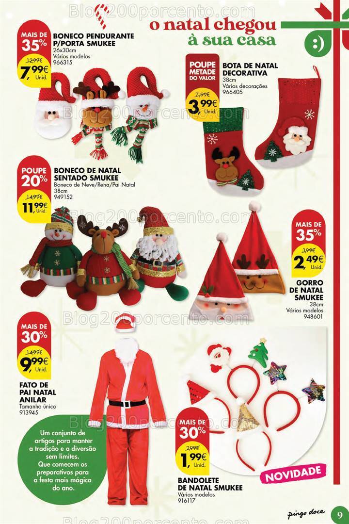 Antevisão Folheto PINGO DOCE Ofertas de Natal Promoções até 31 dezembro