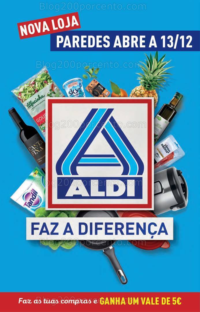 Antevisão Folheto ALDI Aberturas - Paredes Promoções de 13 a 19 dezembro