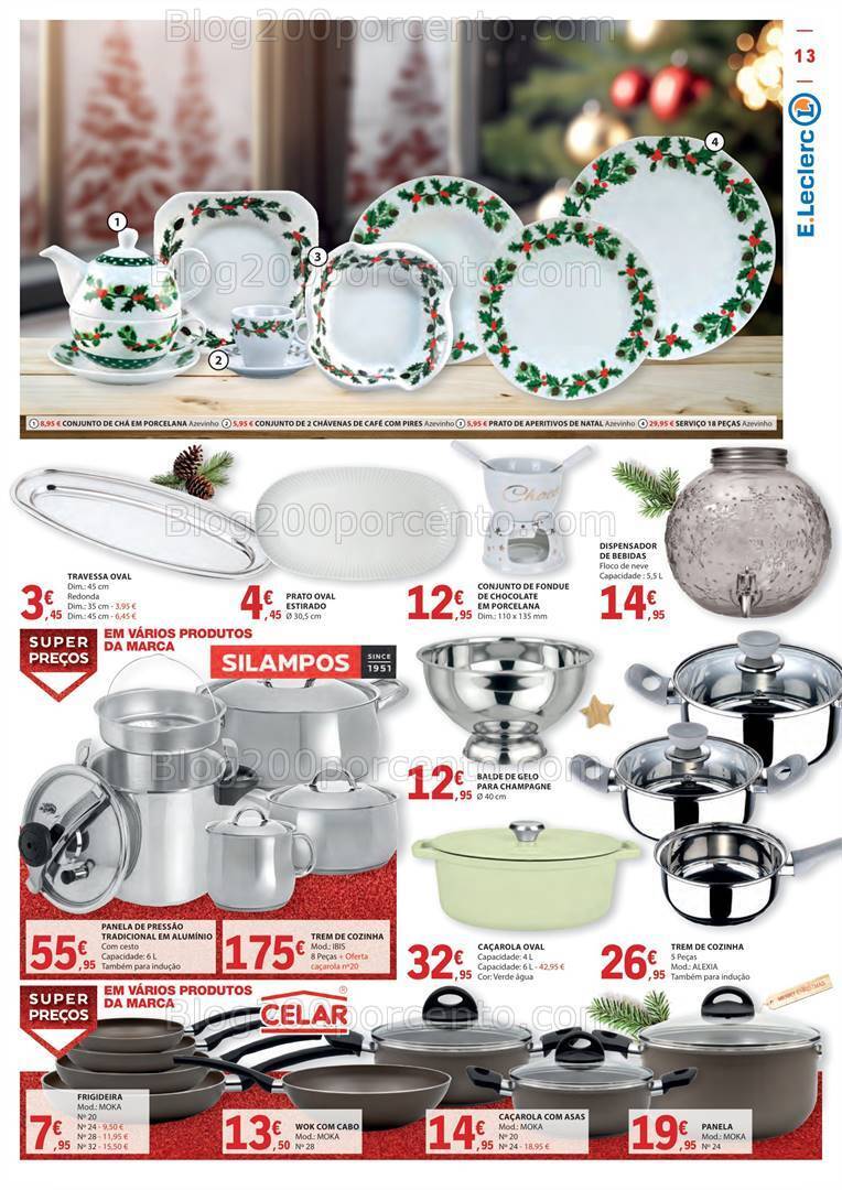 Antevisão Folheto E-LECLERC Presentes de Natal Promoções de 3 novembro a 24 dezembro