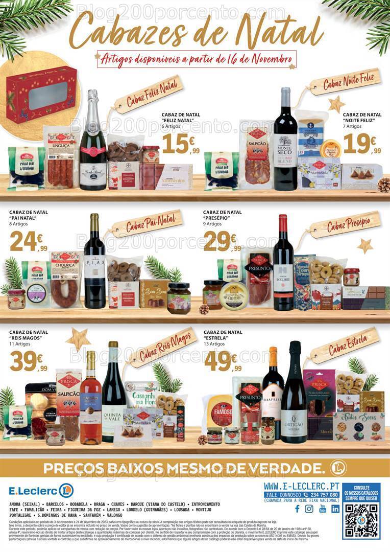 Antevisão Folheto E-LECLERC Presentes de Natal Promoções de 3 novembro a 24 dezembro