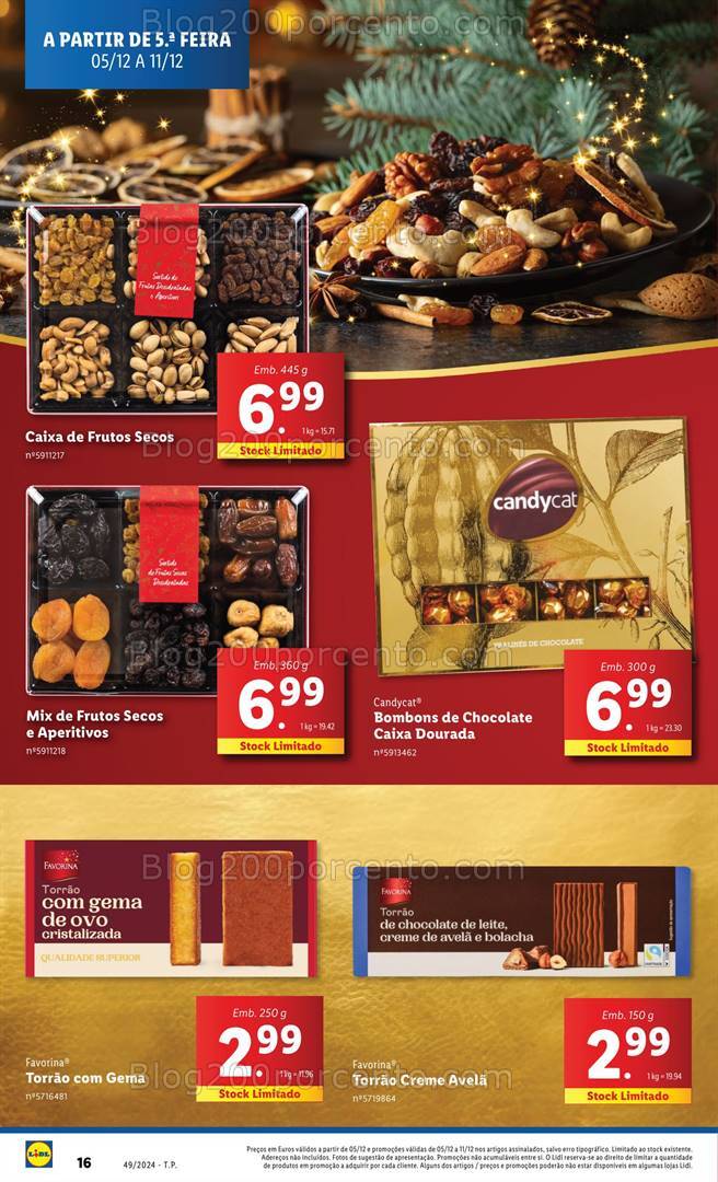 Antevisão Folheto LIDL Favorina Promoções de 5 a 11 dezembro