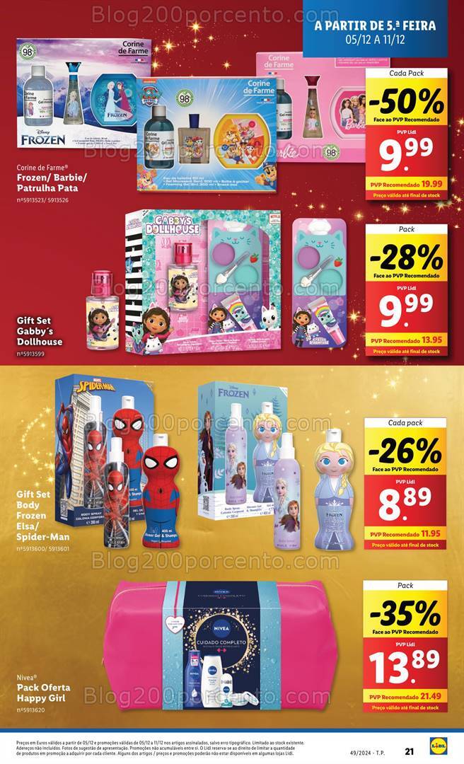 Antevisão Folheto LIDL Natal Promoções de 5 a 11 dezembro