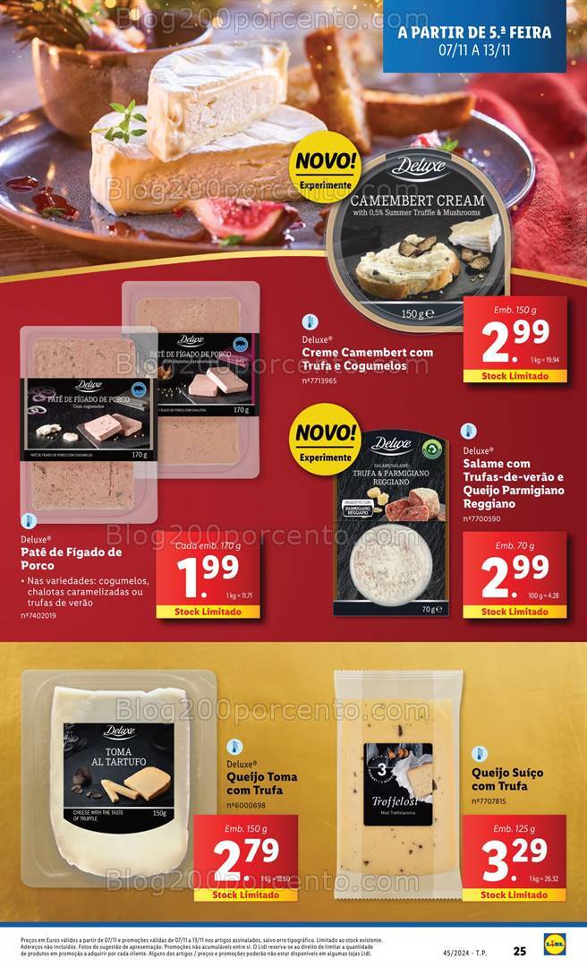 Antevisão Folheto LIDL Promoções de 7 a 13 novembro