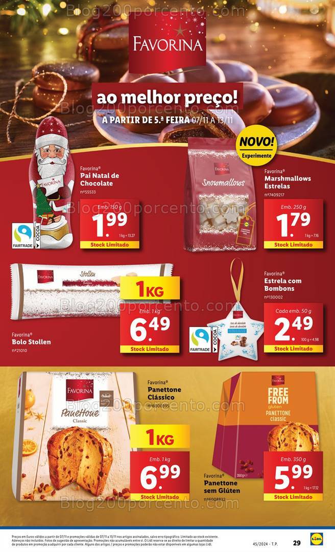 Antevisão Folheto LIDL Promoções de 7 a 13 novembro
