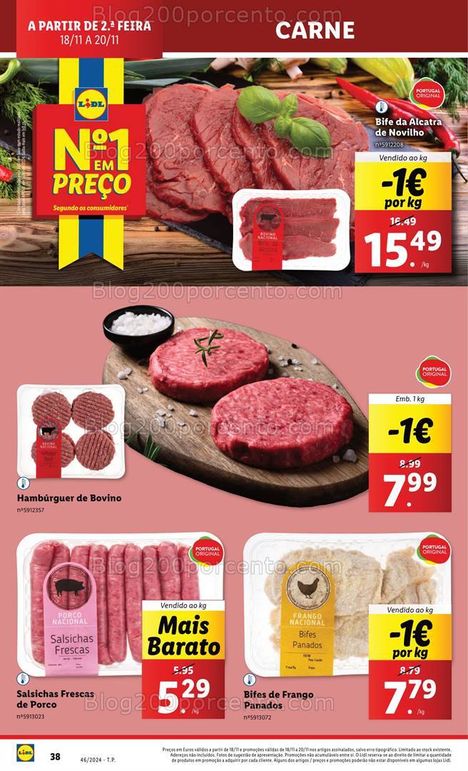Antevisão Folheto LIDL Supermercado Promoções de 18 a 20 novembro