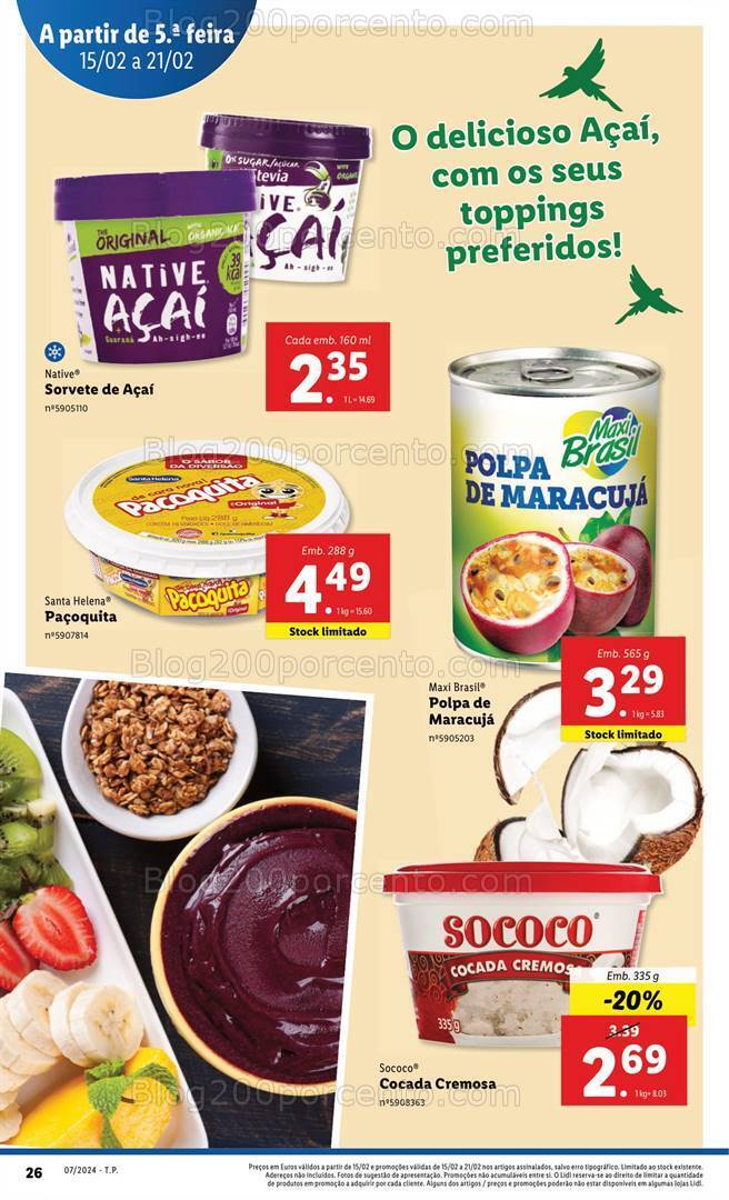 Antevisão Folheto LIDL Sabores do Mundo Brasil - Promoções de 15 a 21 fevereiro