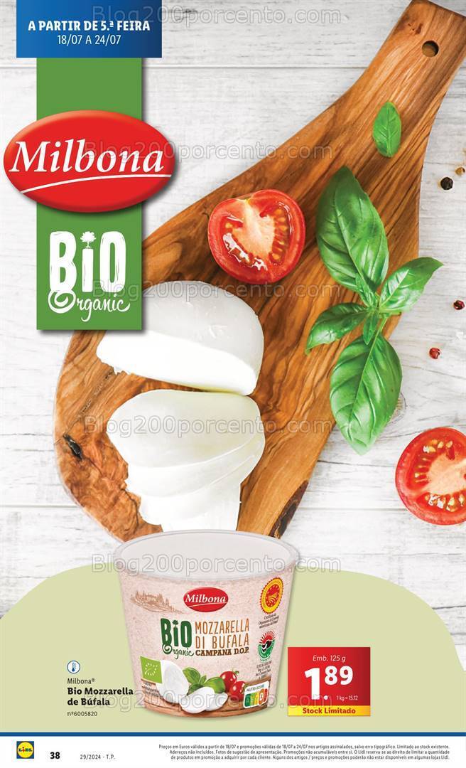 Antevisão Folheto LIDL Especial Bio Promoções de 18 a 24 julho