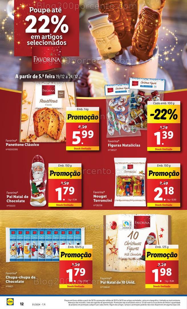 Antevisão Folheto LIDL Promoções de 19 a 25 dezembro