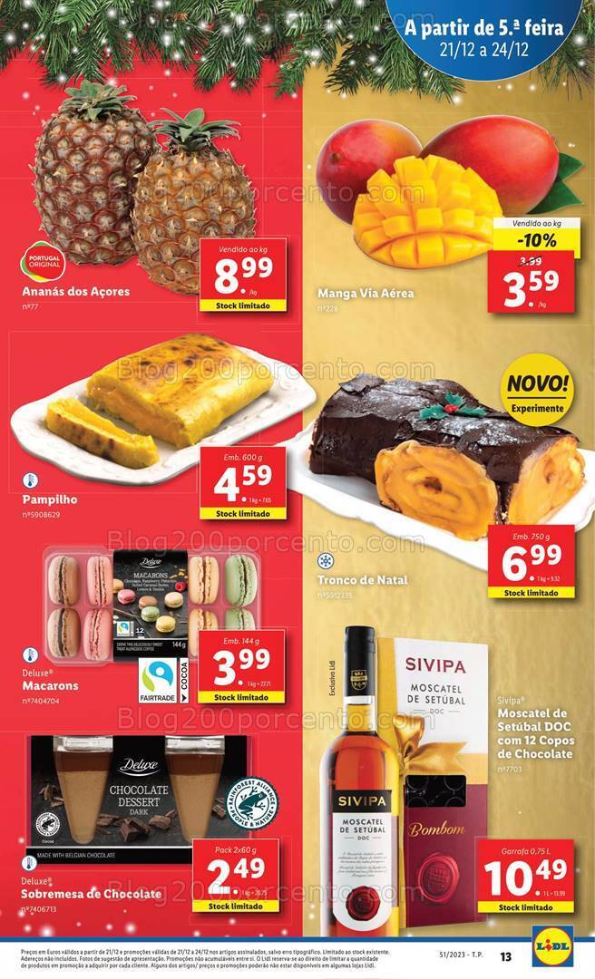 Antevisão Folheto LIDL Essenciais de Natal Promoções de 21 a 24 dezembro