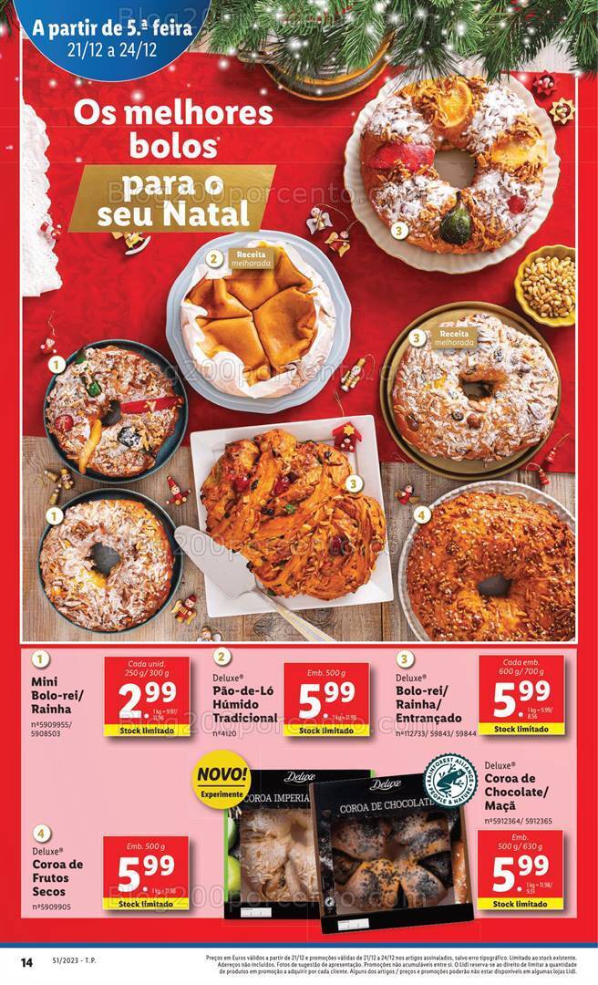 Antevisão Folheto LIDL Essenciais de Natal Promoções de 21 a 24 dezembro