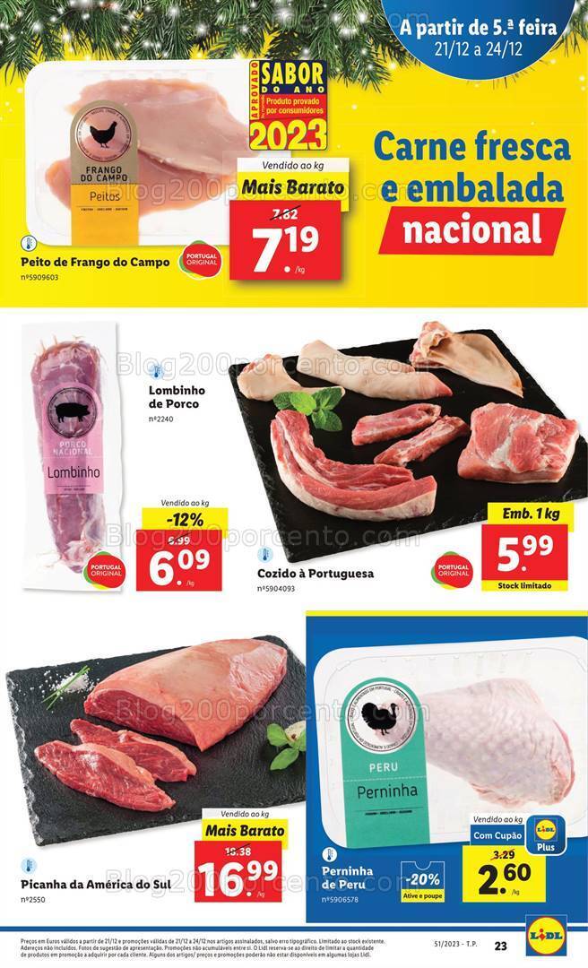 Antevisão Folheto LIDL Essenciais de Natal Promoções de 21 a 24 dezembro