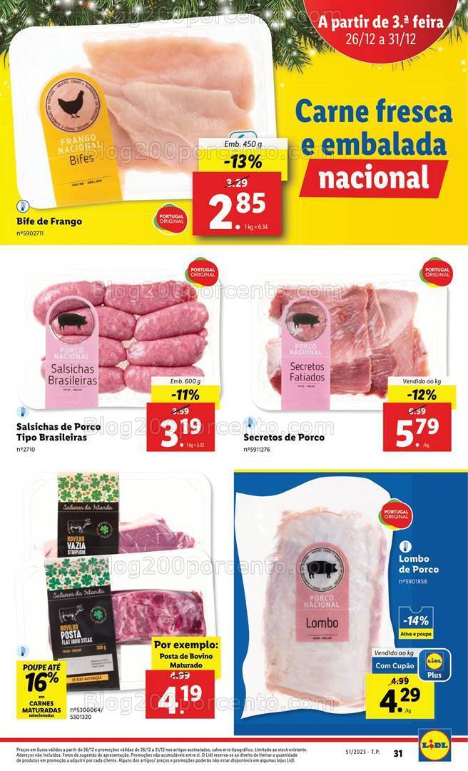 Antevisão Folheto LIDL Essenciais de Natal Promoções de 21 a 24 dezembro