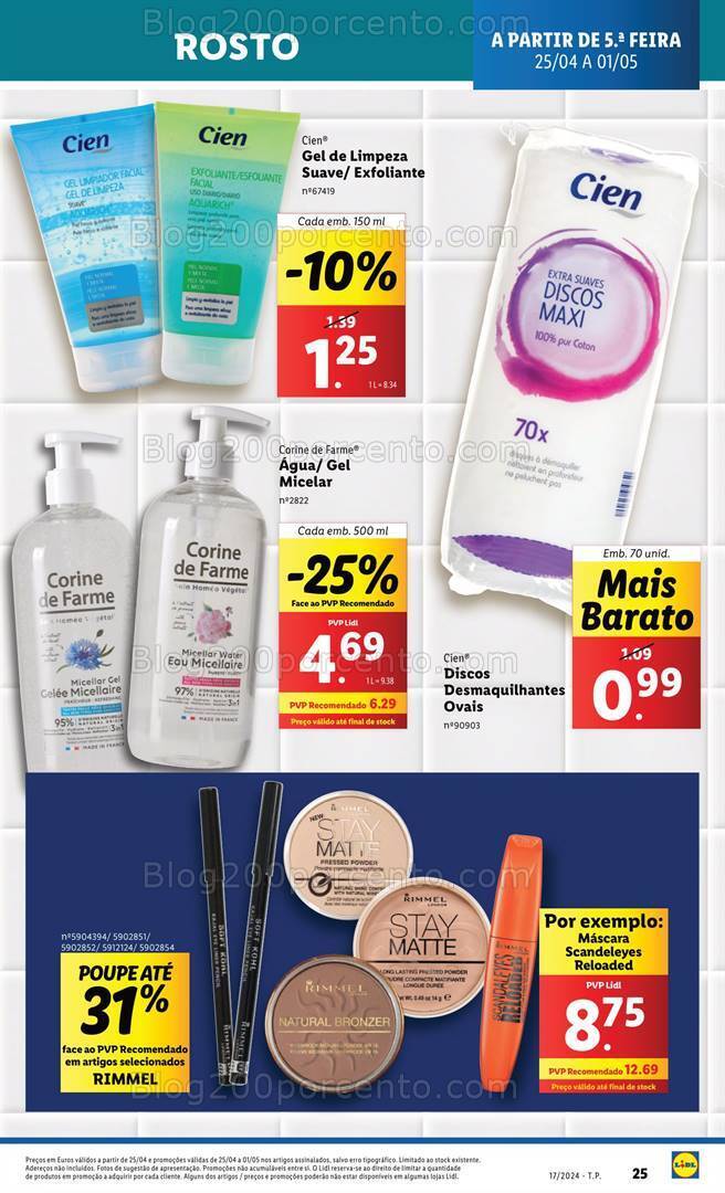 Antevisão Folheto LIDL Especial Higiene e Beleza Promoções de 25 abril a 1 maio