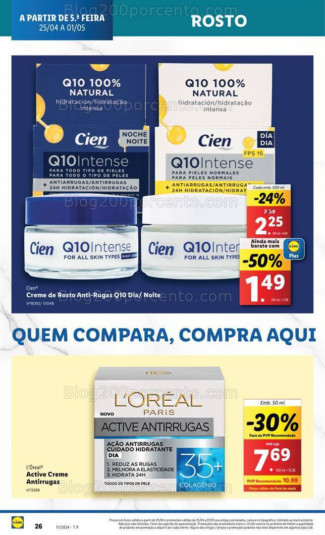 Antevisão Folheto LIDL Especial Higiene e Beleza Promoções de 25 abril a 1 maio