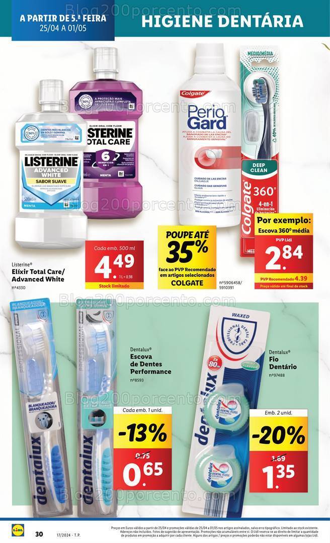 Antevisão Folheto LIDL Especial Higiene e Beleza Promoções de 25 abril a 1 maio