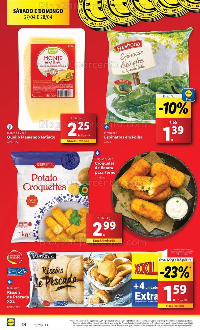 Antevisão Folheto LIDL Promoções Fim de Semana - 27 e 28 abril